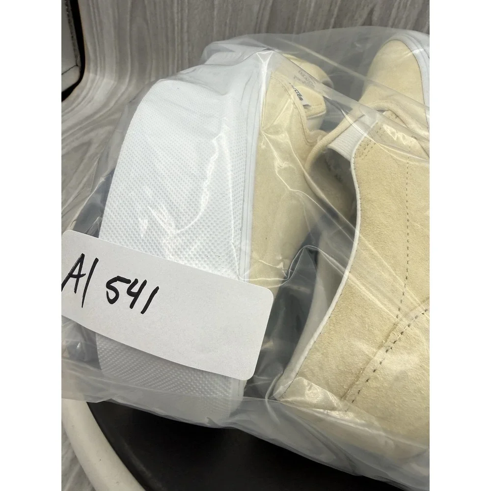 Vans Classic Slip On Stackform Womens Size 8 Beige Suede Platform Casual Shoes